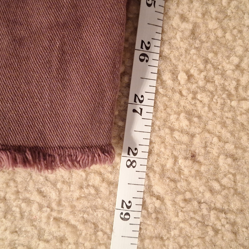 Amazon Essentials Dark Brown Distressed Cuff Jeans - image 3